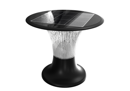 2200 Lumen 'LMS-089' Lampe solaire extérieure à colonne - Ecoworld-shop.fr