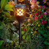 lampe solaire de jardin flamme